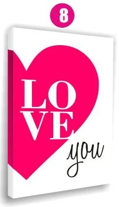 Moderné obrazy na plátne citáty - vzor 8 - 30x30 cm