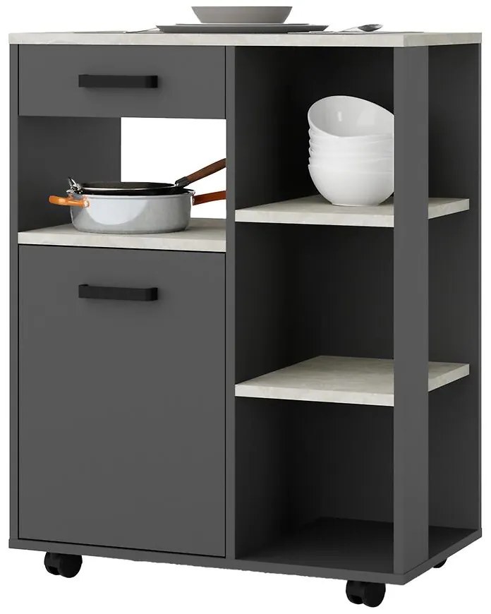 Príborník Linda antracit 80 (NESSA)