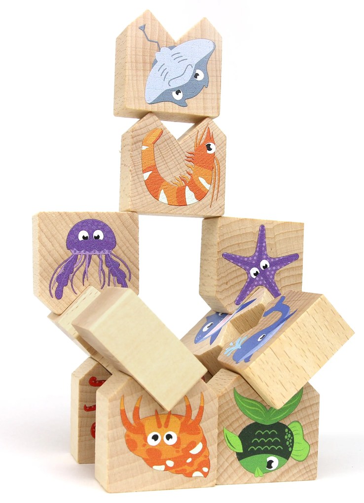 Milaniwood - Drevená balančná hra - morské zvieratká