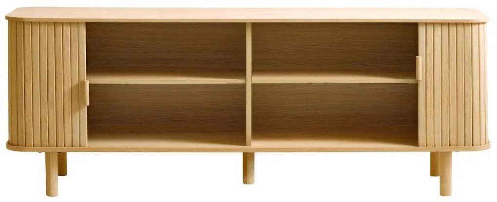 Dizajnový TV stolík Parveen 160 cm prírodný dub