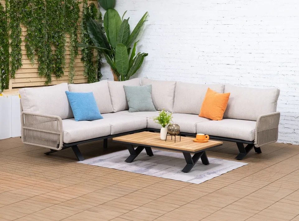 Hliníkový vypletaný nábytok GREIS