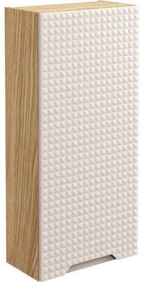Koupelnová sestava Ocean Nika se skříňkami a umyvadlem 90 cm béžová/dub olejovaný