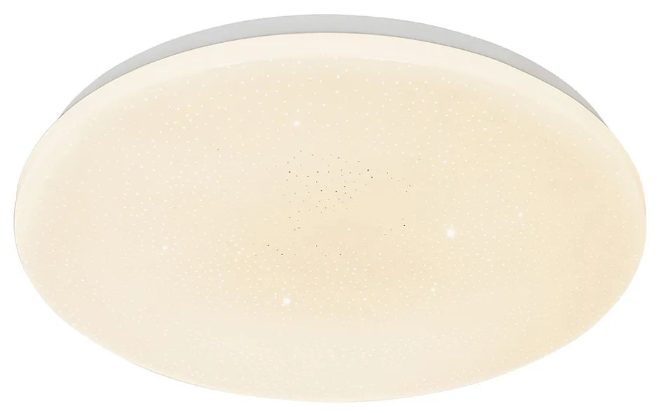 Inteligentné stropné svietidlo biele 38 cm hviezdicový efekt vrátane LED s diaľkovým ovládaním - Extrema