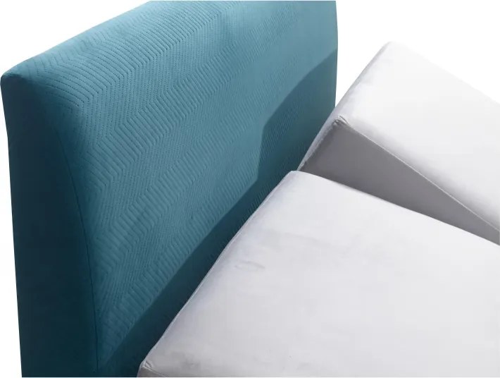 Čalúnená posteľ FÉNIX, 200x180, zelená / šedá (an 4755/4679)