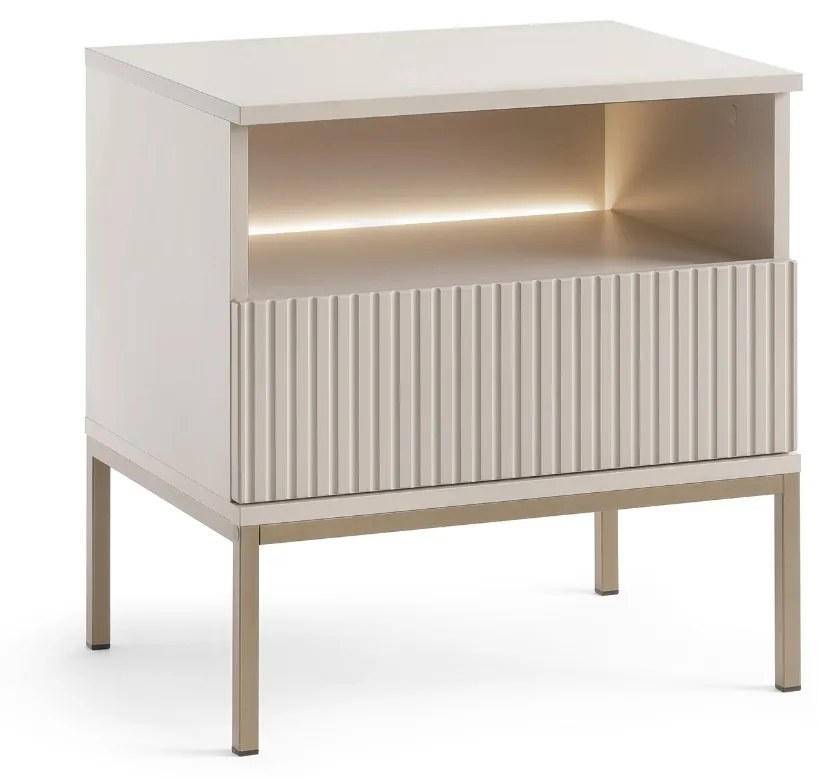 NOČNÝ STOLÍK ALESSIO KAŠMÍR LED