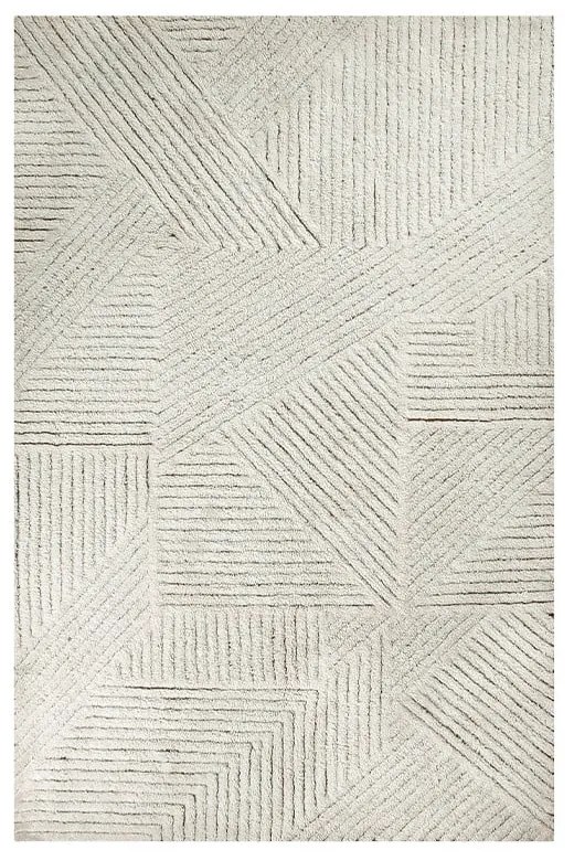Krémový prateľný ručne tkaný vlnený koberec 170x240 cm Almond Valley – Lorena Canals