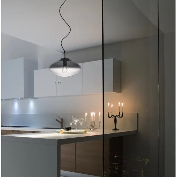 Redo 01-1619 - Luster na lanku ABSOLUTE 1xE27/42W/230V šedá