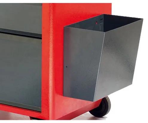 Kôš na odpadky k dielenskému vozíku GÜDE, 204 x 298 x 300 mm, antracit
