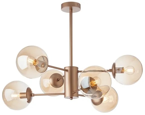 Redo A01-2943 - Náhradné tienidlo pre lampu alebo luster MUNDI, priemer 15 cm, dymové