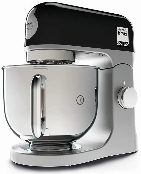 Kuchynský robot Kenwood kMix KMX750BK / 1000 W / plynulá regulácia otáčok / 5 l / planetárne miešanie / čierna/strieborná