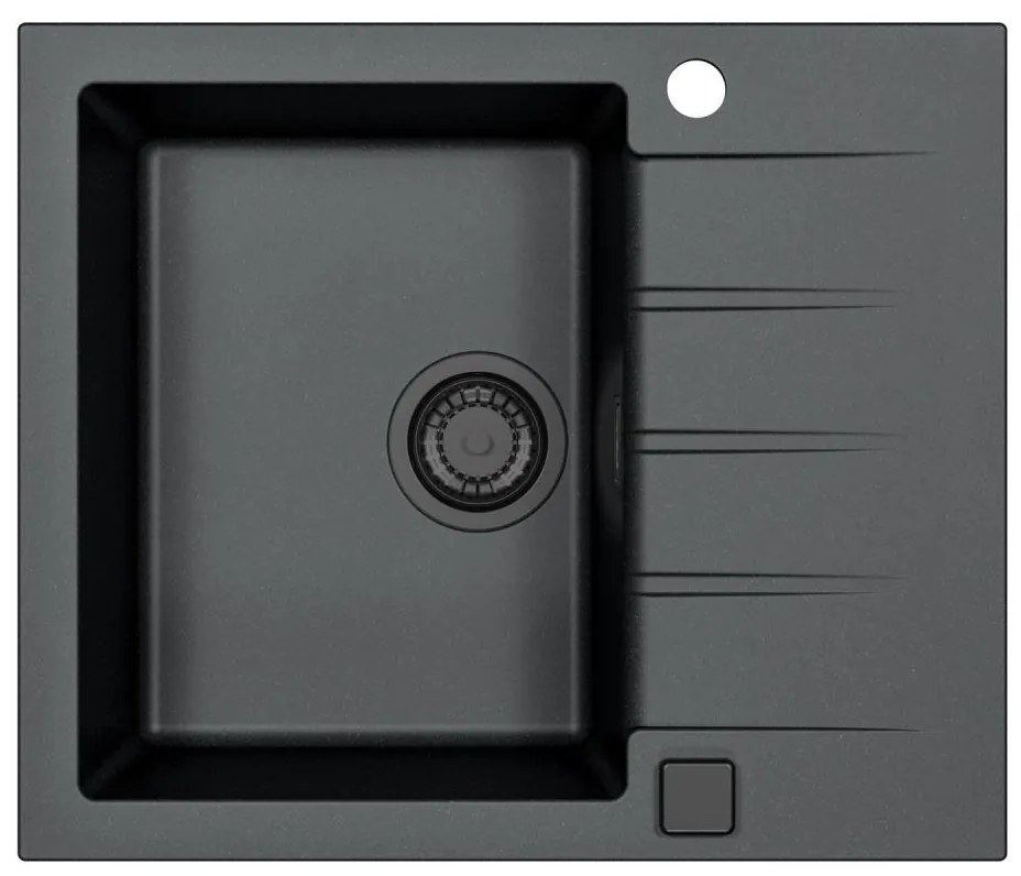 ALVEUS 1148158 - Kuchynský drez CADIT 59x50 cm granit/čierna