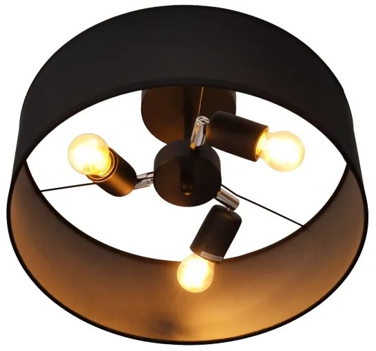 Luster na tyči ALBA 3xE27/15W/230V čierna