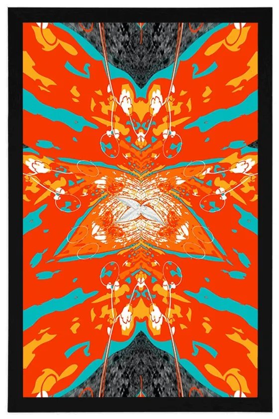 Plagát abstrakcia hviezdy - 30x45 white