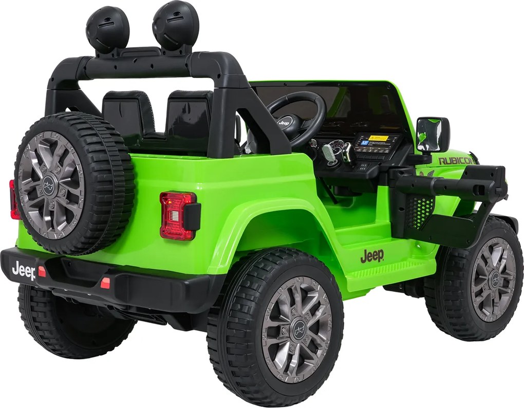 Ramiz Jeep Wrangler Rubicon LIFT elektrické autíčko pre deti zelené