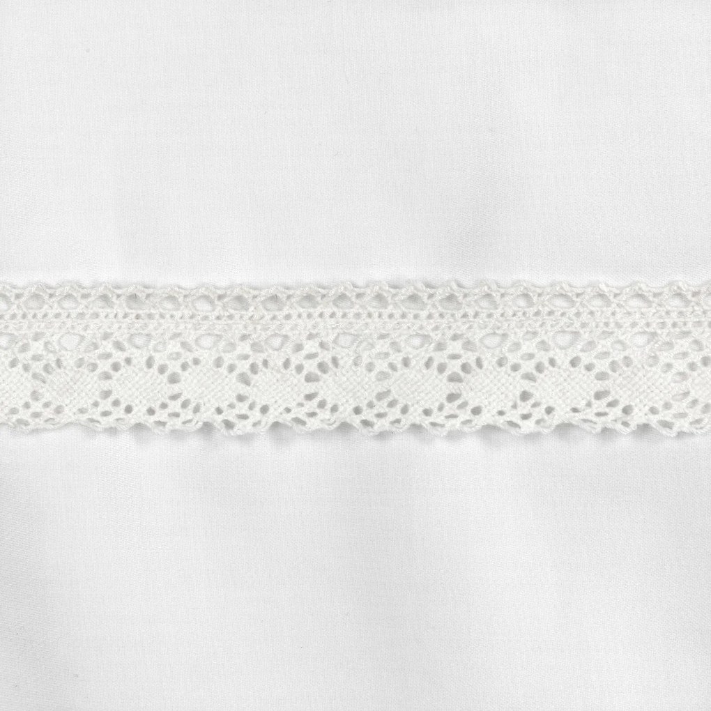 SATÉNOVÉ OBLIEČKY RETRO5 200X220 CM, 2KS 70X80 CM BIELE