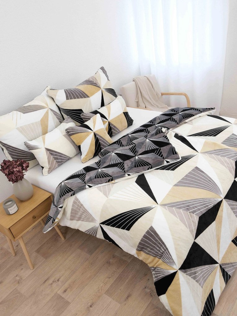Francúzske obliečky mikroplyš Exclusive – Timea 220 × 200 cm, 2ks 70 x 90 cm