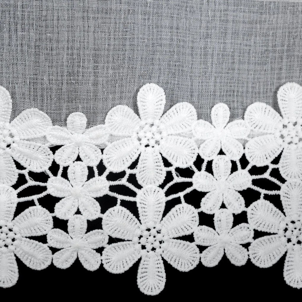 ZÁCLONA NA PÁSKE KAJA 350X155 CM CM BIELA