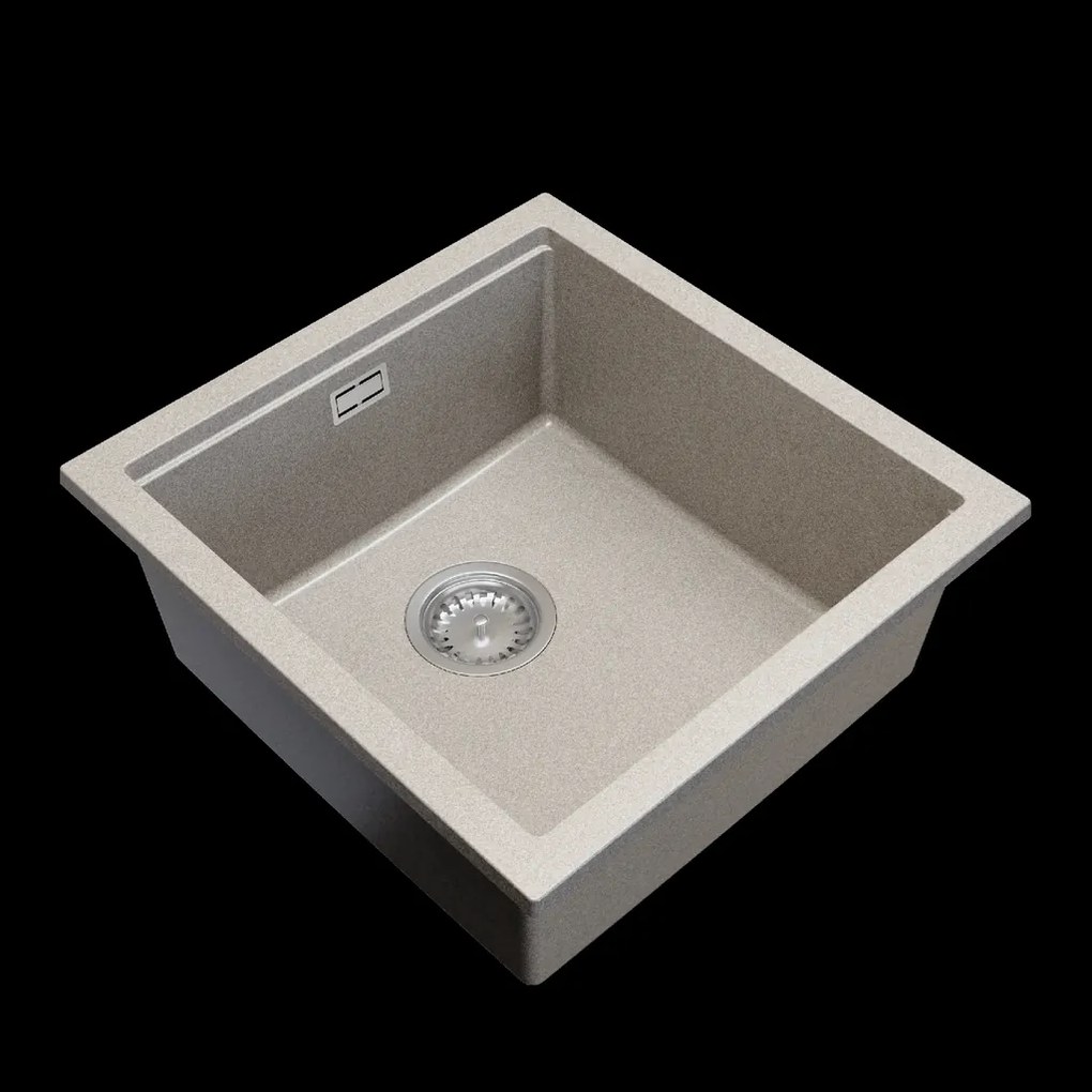 Gamma Decor 4850, 1-komorový granitový drez 480x500x215 mm, béžová, GMA-ZLE000169