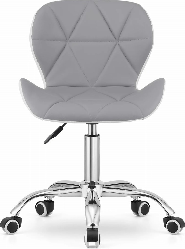 AKCIA Sivobiele kancelárske kreslo AVOLA z eko kože II. akosť