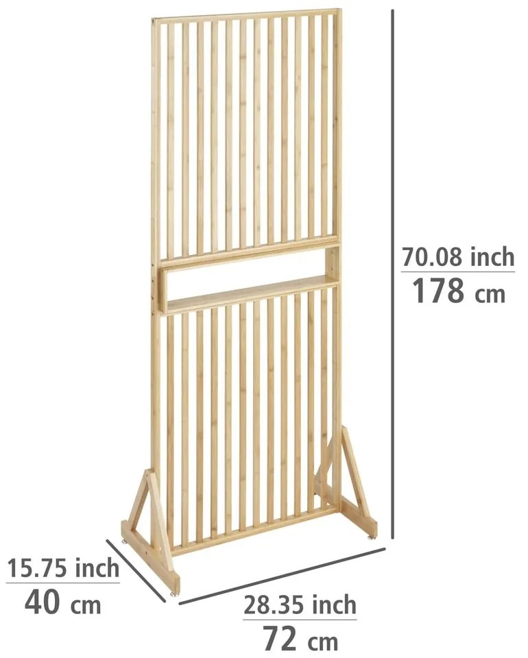 Bambusový paraván v prírodnej farbe Kailua - Wenko