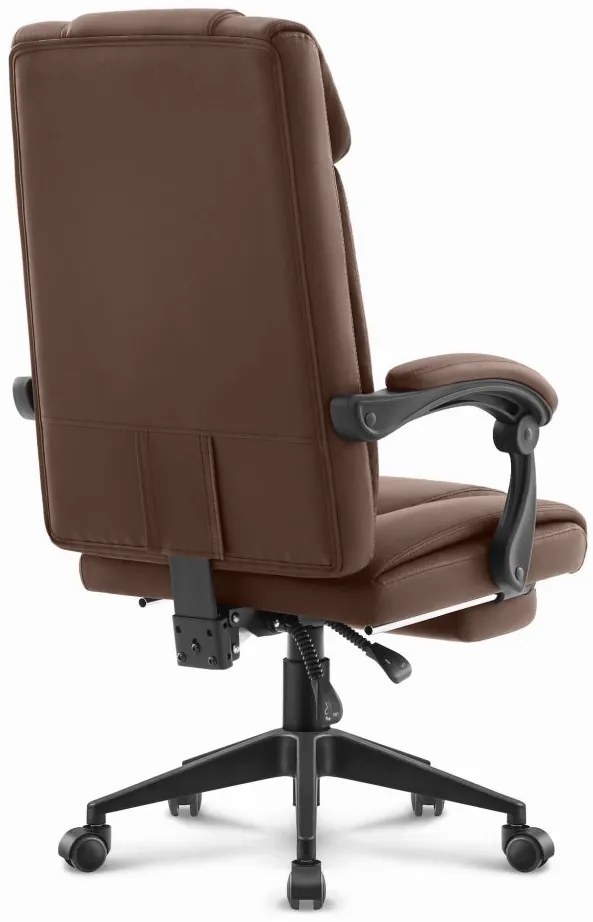 Kancelárske kreslo HC-1029 Brown s opierkou nôh