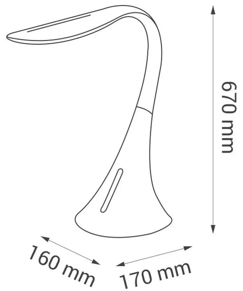 Stolná lampa Svan Nilsen LED White HR001 HR001