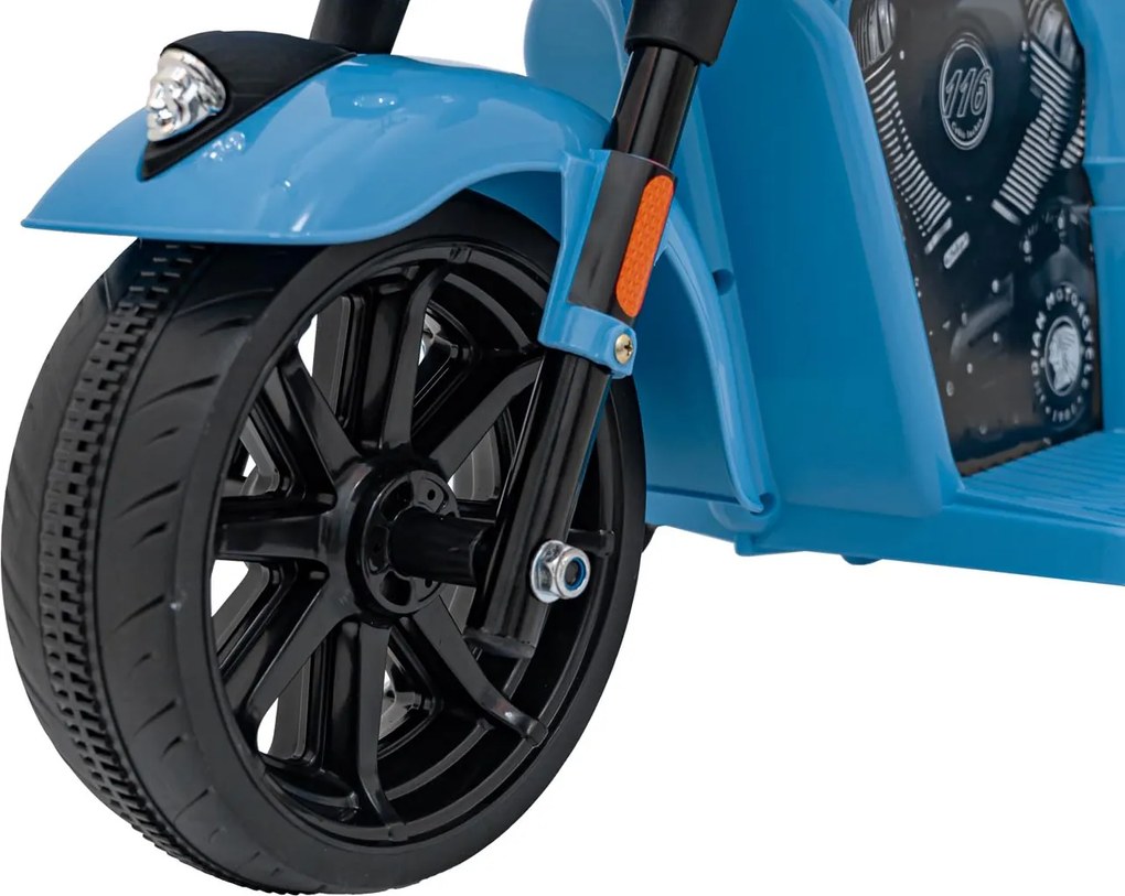 Ramiz Modré vozidlo Chopper INDIAN