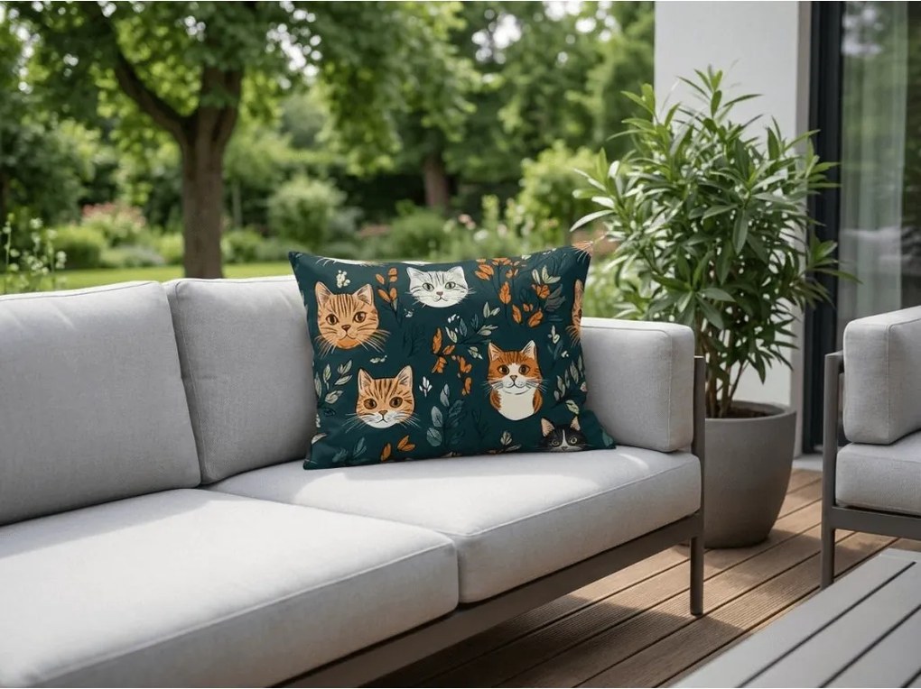Polybavlnená obliečka na vankúš CATTAMI POLY 50x70 cm, tmavozelená