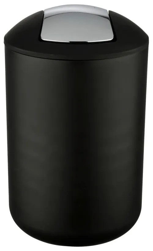 Čierny odpadkový kôš Wenko Brasil L, výška 31 cm
