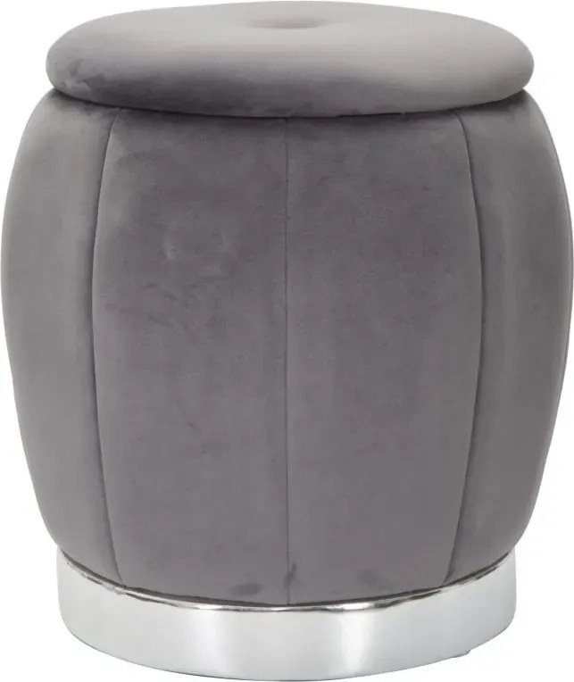 Taburet PARIS 43 cm sivý