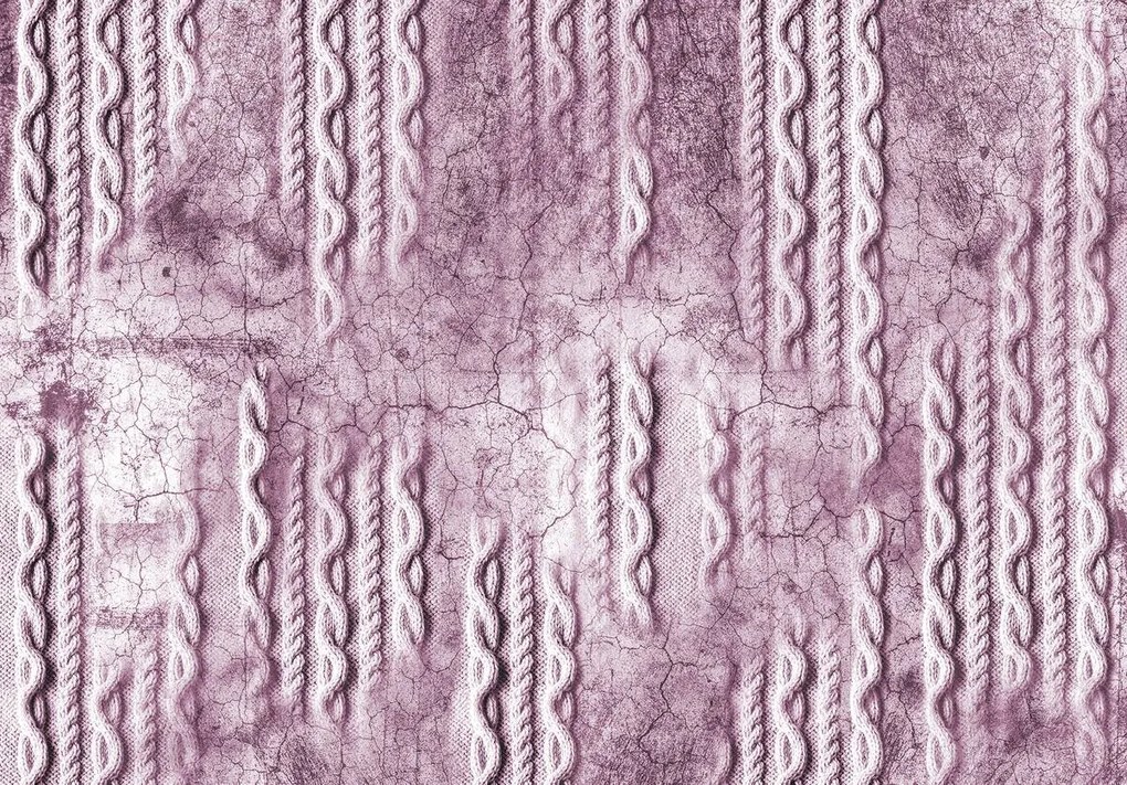 Fototapeta - Väzba na betón - ružová (254x184 cm)