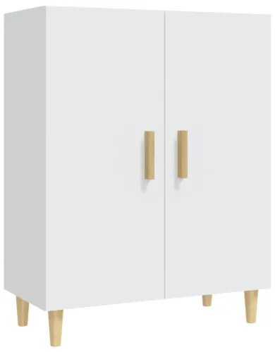vidaXL Komoda biela 70x34x90 cm spracované drevo-