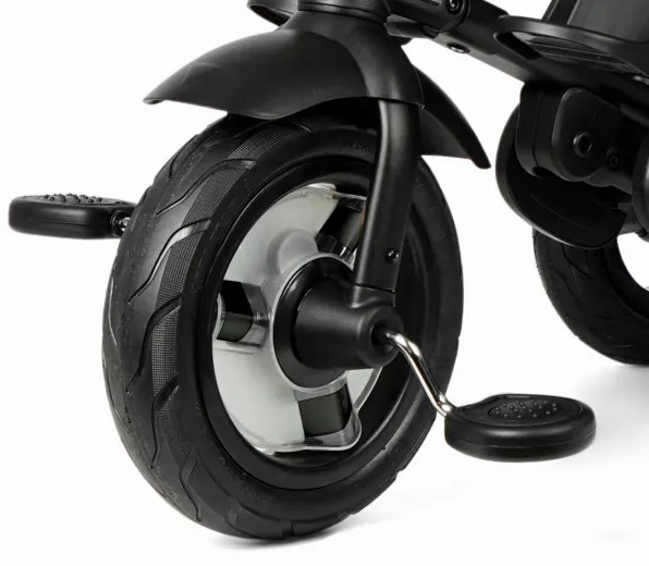 Detská trojkolka Rito Deluxe Rubber čierna