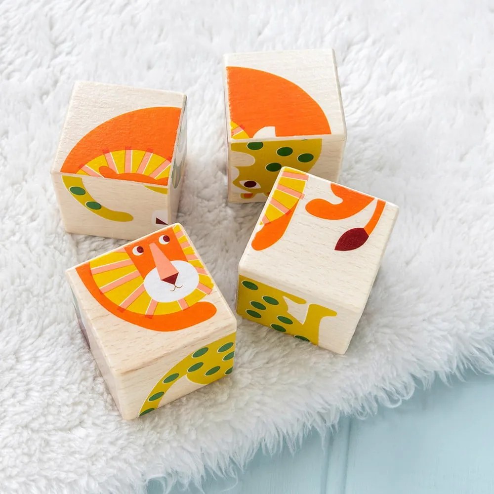 Drevené kocky Wild Wonders – Rex London