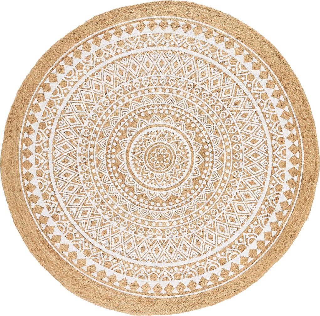XXXLutz JUTOVÝ KOBEREC, 120 cm prírodná farba, biela Linea Natura - Online Only bytové doplnky - 006767009183