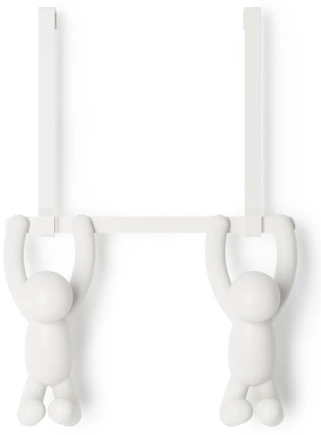 Biely plastový vešiak na dvere 22 cm Buddy - Umbra