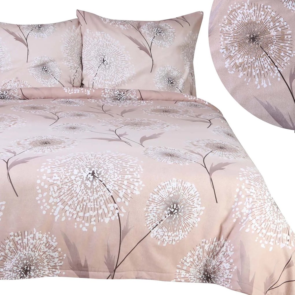 FLANELOVÉ OBLIEČKY FLANELOVE 180X200 CM, 2KS 70X80 CM VZOROVANÉ