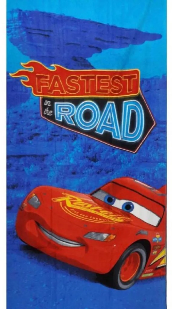 Detská osuška CARS open road 70X140cm Setino Tiahome