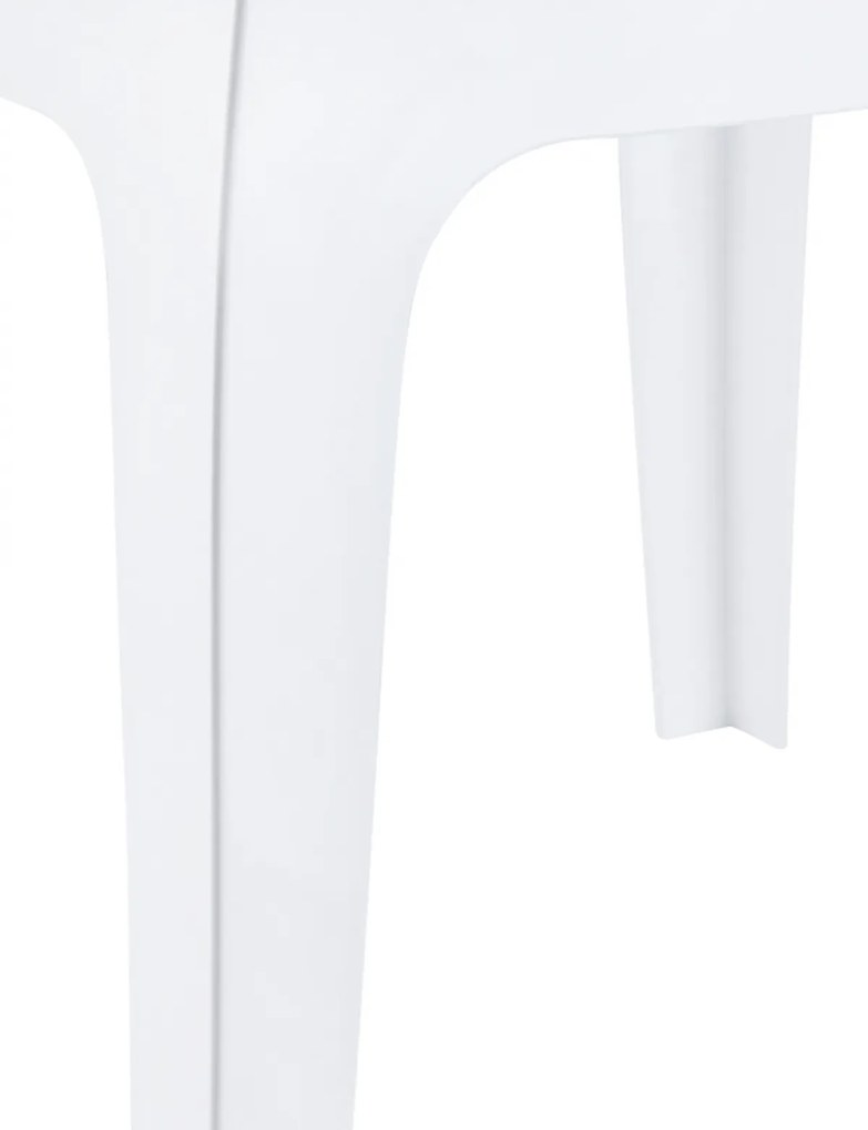 Stôl Queen - v43 x 50 x 50 cm - Biela