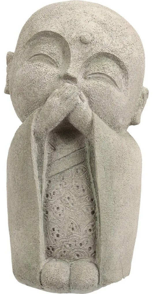 Záhradná dekorácia Budha nehovorí, 14,5 x 27 x 13 cm, polyresin