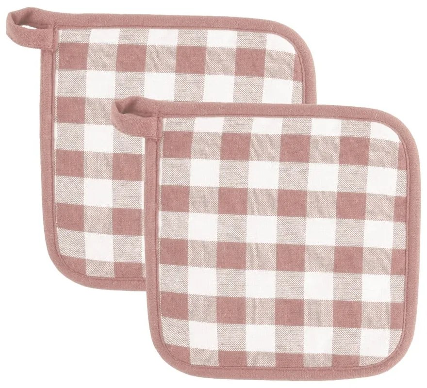 Bavlnené chňapky v súprave 2 ks Gingham – Tiseco Home Studio