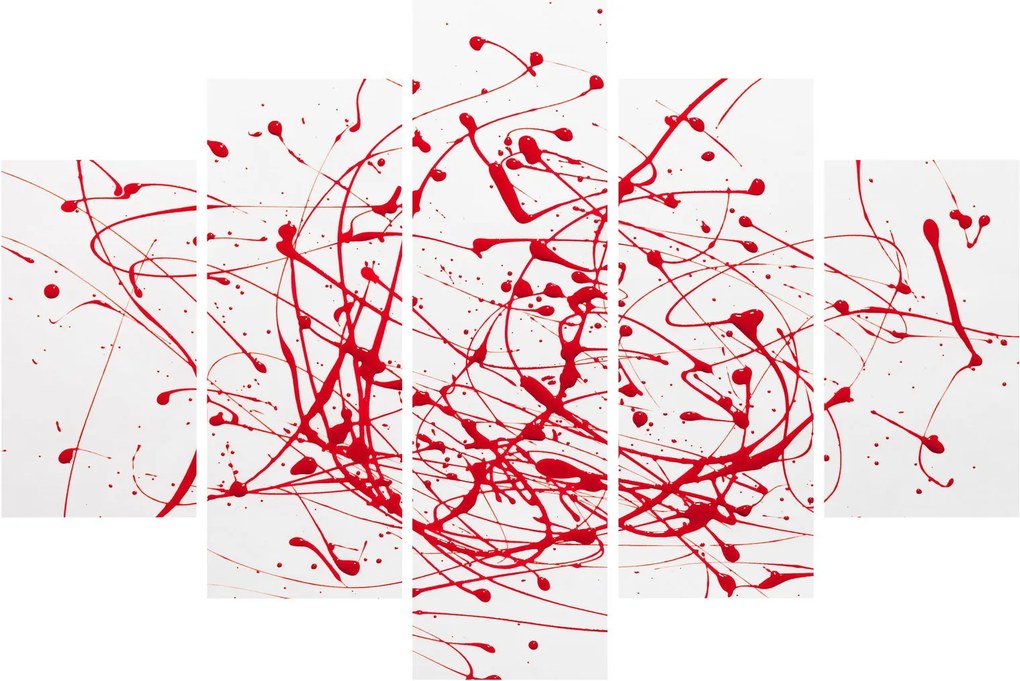 Obraz technikou Drippingu (150x105 cm)