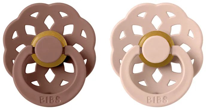 BIBS Boheme cumlíky, kaučuk 2ks - veľkosť 2 - Woodchuck Blush