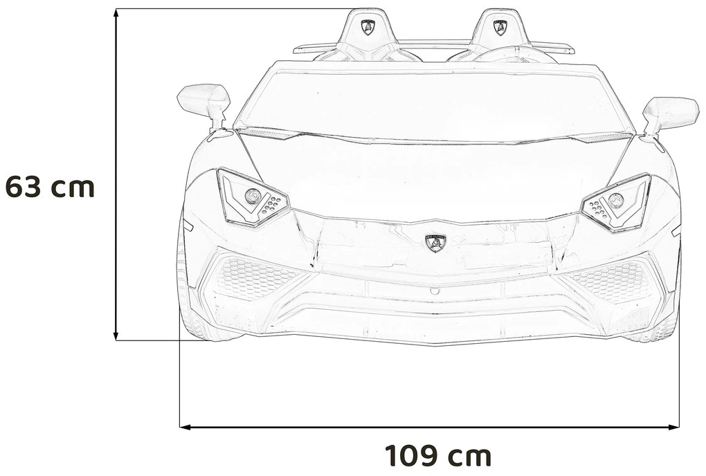 Vozidlo Lamborghini Aventador SV STRONG červené