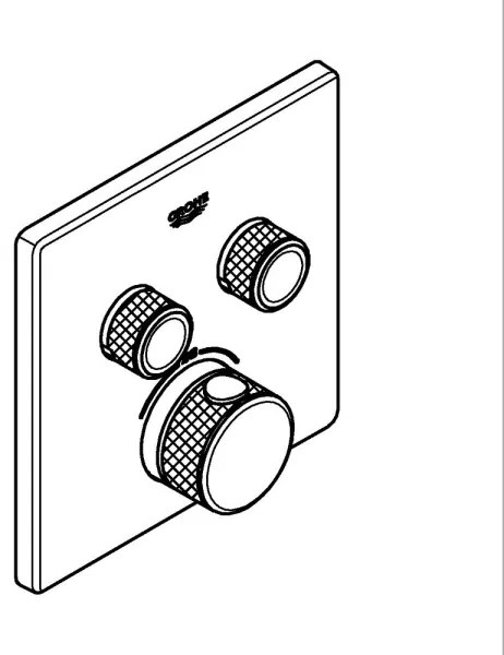 GROHE 29124A00 - Termostatická batéria GROHTHERM SMARTCONTROL grafit