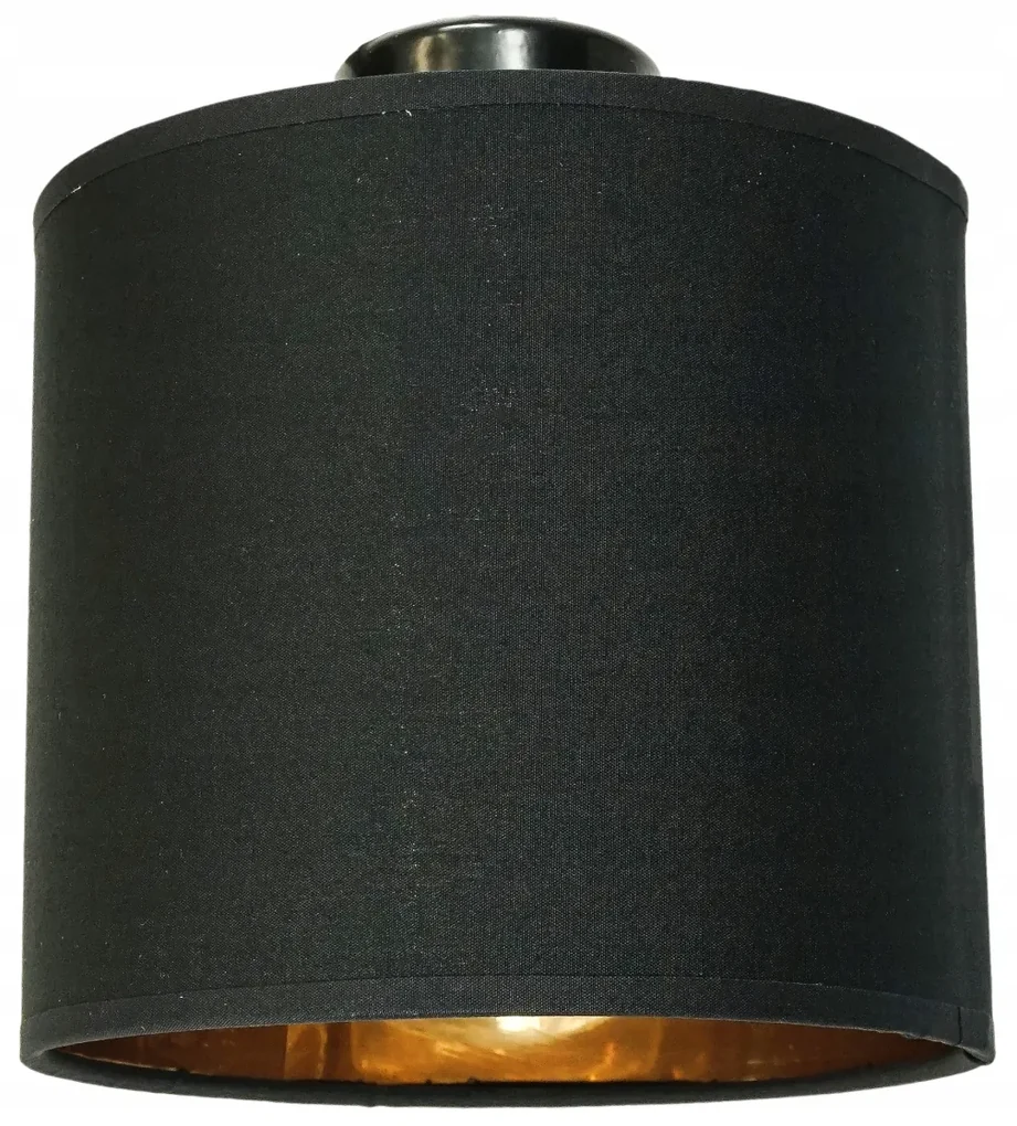 BERGE Závesné stropné svietidlo LED drevený trámový 2xE27 Luster Loft Lampshade Gold