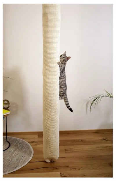 BRAVSON GROUP s.r.o. Škrabadlo pre mačky KERBL BAG CLIMBER - sisalové, závesné 260x16x16 cm