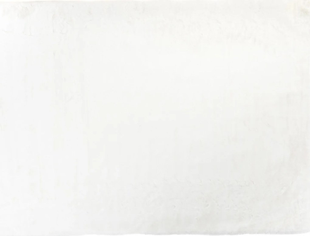 Kusový koberec RABBIT FUR - imitácia králičej kožušiny - biely