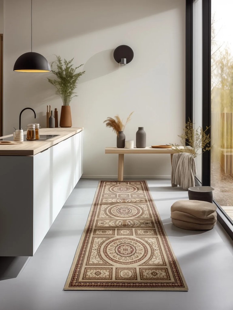 Hanse Home, Behúň Herat 105990 Cream, 80x240, béžová, chodba / predsieň