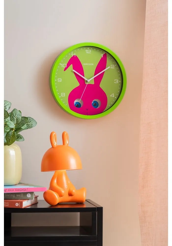 Detské hodiny ø 31 cm Peekaboo Bunny – Karlsson